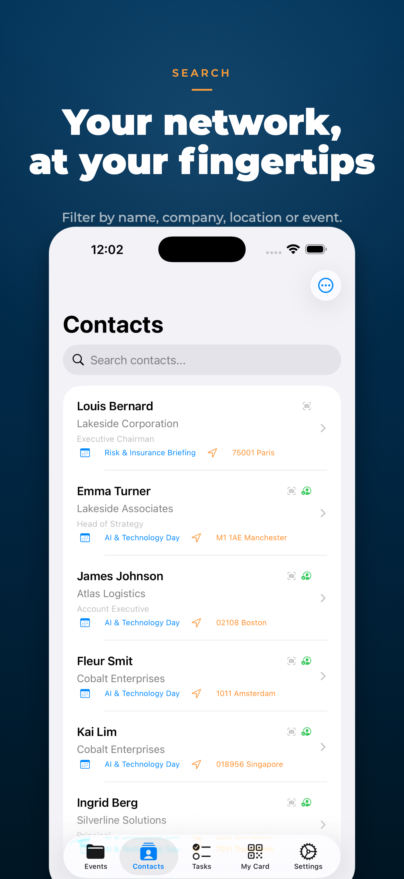 App Store graphic — search your network